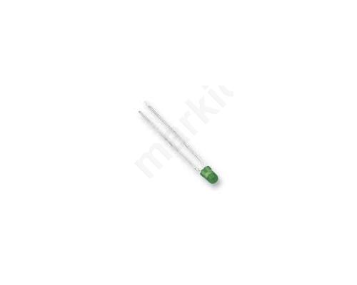 LED 3mm blinking green 5-15mcd 60° Front: convex Pitch:2.54mm