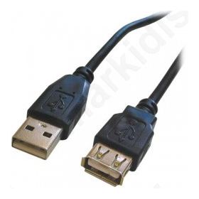 Καλώδιο USB A αρσ. - USB A 2.0 θηλ 1.8m