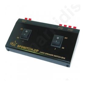 Speaker control box to enable 2 pairs of speakers (4 to 16 Ohms) to be connected to 1 speaker output