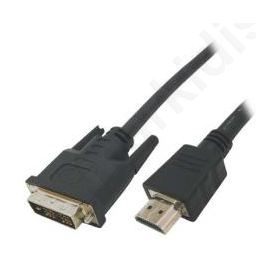  HDMI cable; 19pins - DVI-D male