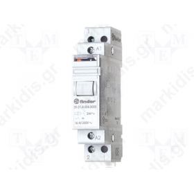 Relay: impulse; SPST-NO + SPST-NC; 12VAC; Mounting: DIN; 16A; IP20