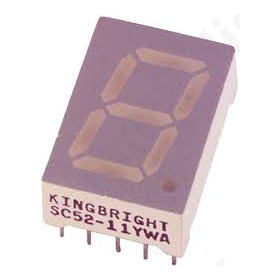 SC52-11YWA, LED DISPLAY YELLOW  13 mm common cathode