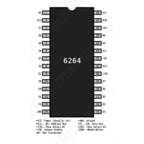 I.C RAM MEMORY FCB61C65L-70P