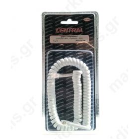TELEPHONE SPIRAL CABLE SMALL WHITE STANDARD