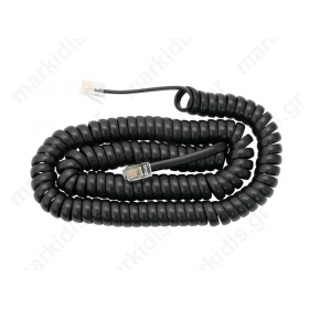 Phone cord spiral black SP1084P4CB 1.5M BLIS