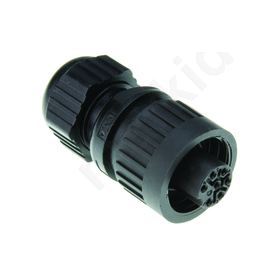 Connector Female CA Series 7 Pole Straight Cable Mount Circular Contacts, IP67