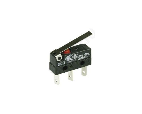 SPDT-NO/NC Hinge Lever Microswitch, 0.1 A V ac@ 250
