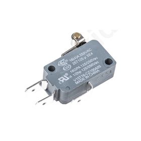 Short Roller Lever Microswitch, 16 A @ 250 V ac