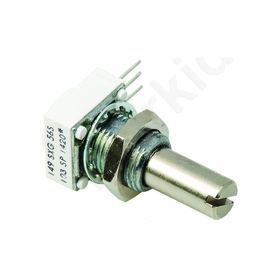 Linear Cermet Potentiometer with a 6.35 mm Dia. Shaft, 10k Ω, ±10%, 1W, ±150ppm/°C