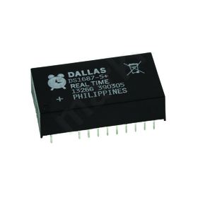 DS1687-5+ Real Time Clock  Alarm, Battery Backup, Calendar, 242B RAM 24-Pin EDIP