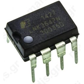 Intelligent Power Switch, Off Line Switcher, 85V, 9W, 7-pin, PDIP-8B LNK364PN