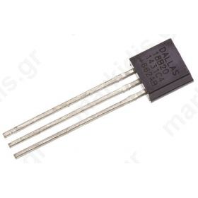 DS18B20+ Temperature Sensor 3-Pin TO-92, -55 > +125 °C
