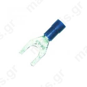 TERMINAL FORK 2-6 BLUE INSULATED