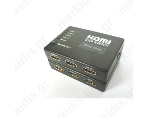 SW-002, HDMI Switch 5Port Aculine