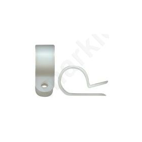 Clip polyamide natural 7.6mm Cable P-clips