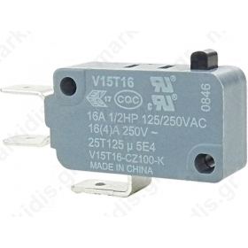 Microswitch without lever SPDT 16A/250VAC ON-(ON)