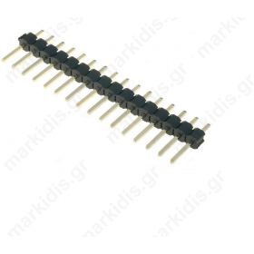 ZL201-16G Pin header; pin strips; male; PIN:16; straight; 2.54mm; THT; 1x16
