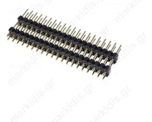 ZL2019-40Pin header; pin strips; male; PIN:40; double deck; straight