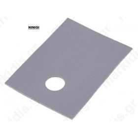 Thermally conductive pad: silicone; TO220; 0.4K/W; L:18mm; W:13mm
