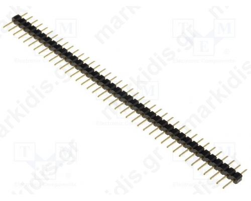 Pin header; pin strips; male; PIN:40; straight; 2mm; THT; 1x40