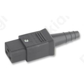 Connector AC supply IEC 60320 C19 (J) plug female for cable |