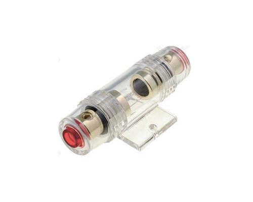 FUSE HOLDER GOLD PLATED RED