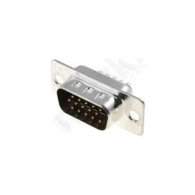 Plug D-Sub HD PIN15 Male Straight Soldering For Cable