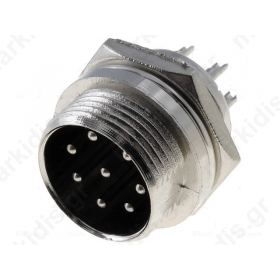 MIC338 Socket; microphone; male; PIN:8; for panel mounting