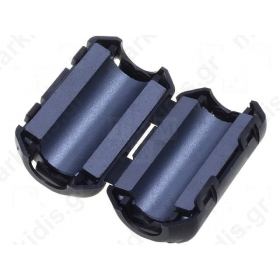 Ferrite two-piece on round cable 10mm 144Ω A:21.5mm B:20mm