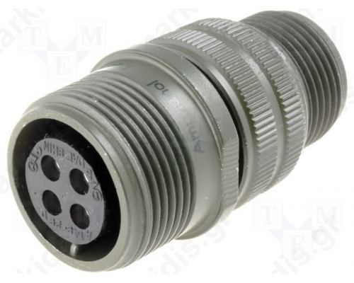 Connector: military; Series: DS/MS; plug; female; PIN:4; for cable