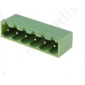 Pluggable terminal block socket male 5mm without side walls