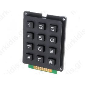Keypad: universal; Number of keys:12; plastic; 200m Ω; 1N; 20mA