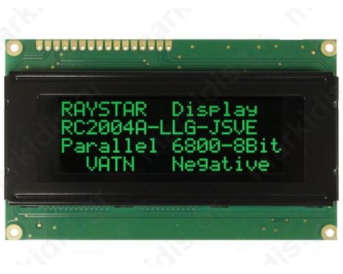 RC2004A-LLG-JSVE ΟΘΟΝΗ LCD; alphanumeric; VA Negative; 20x4; LED