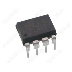 AVR Mikrocontroller Flash:8kx8bit EEPROM:512B SRAM:512B DIP8