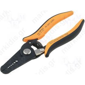  Stripping tool; Wire dia:0.81-2.59mm; 10-20AWG; Length:168mm