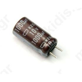KM1000/10 Capacitor: electrolytic; THT 1000uF 10V O10x12.5mm Pitch:5mm |