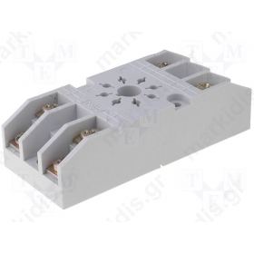 Socket; PIN:8; 10A; 250VAC; Mounting: on panel; Series: R15; octal