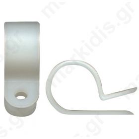 CLIP PLASTIC FOR CABLE WITH SCREW Φ9