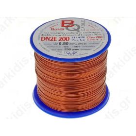 Coil wire; double coated enamelled; 0.5mm; 0,25kg; -65x200°C