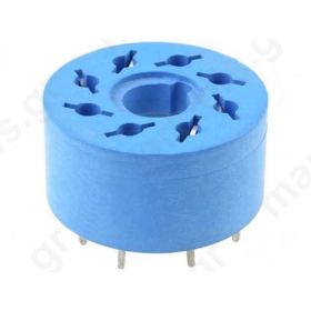 Socket; PIN:8; 10A; 250VAC; Mounting: PCB; Leads: for PCB; Series:60