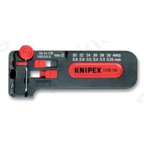KNIPEX - 1280100SB - CABLE STRIPPER, MINI