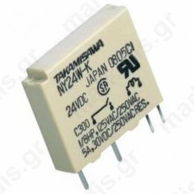 Relay electromagnetic SPST-NO Ucoil 24VDC 5A/250VAC 5A/30VDC