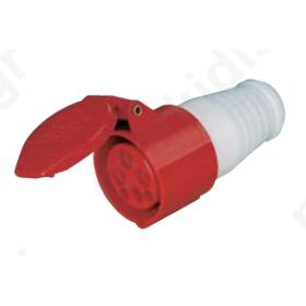 CONNECTOR INDUSTRIAL FEMALE 3POLES 16A