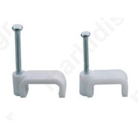 CABLE CLIPS FOR FLAT CABLE 4mm 100pcs