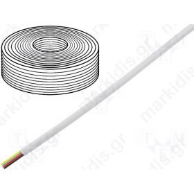 FLAT CABLE PHONE 4 WHITE CONDUCTORS