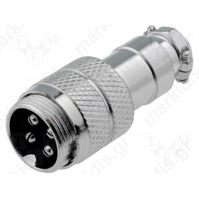 MICROPHONE PLUG 4P MALE FOR VABLE