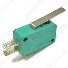 MSW-02, Microswitch; with lever; SPDT; 10A/250VAC ON-(ON)