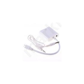 Adapter  HDMI to VGA + AUDIO cable, White