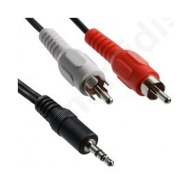 Audio cable DeTech 3.5 - 2RCA , High Quality, 3.0m
