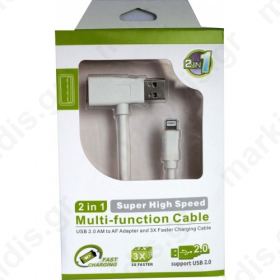 Cable for Iphone 5 2 in 1
